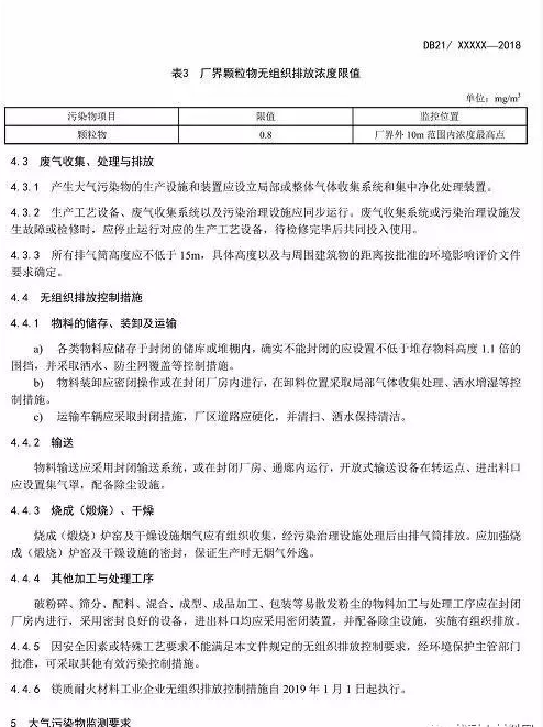 遼寧將啟動鎂質耐火材料工業(yè)新標準專項執(zhí)法行動